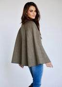 Capa Verde Kaki Espiga Mujer