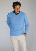 Jersey Lambswool Celeste Pico Hombre