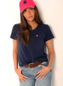 Camiseta Azul Básica Mujer