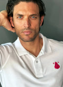 Polo Classic Man White Logo Pink Capote