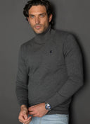 Jersey Cuello Alto Gris Hombre