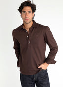 Polera Marrón Algodón Mercerizado Hombre