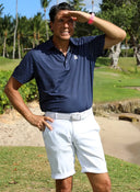 Polo Azul Marino Lunares Ultraligero Hombre