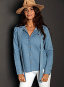 Camisa Denim Lazo Mujer
