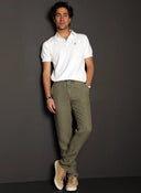 Polo Punto Crudo Liso Hombre