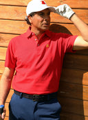 Polo Rojo España Tejido Técnico Hombre