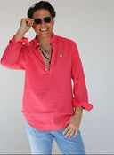 Polera Cuello Mao Coral Shibuya Hombre