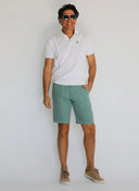 Bermudas Lino Verde Claro Hombre