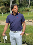 Polo Azul Marino España Clásico Hombre