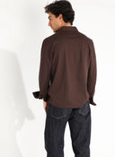 Polera Marrón Algodón Mercerizado Hombre