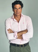 Camisa Rosa Piqué Hombre