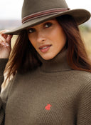 Jersey Kaki Cuello Cisne Mujer