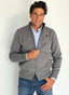 Chaqueta Gris Cremallera Hombre