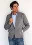 Chaqueta Gris Cremallera Hombre