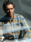 Camisa Villela Cuadros Azules/Mostaza Hombre