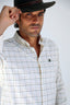 Camisa Villela Cuadros Caza Cuello Botón Hombre