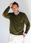 Jersey Verde Caza de Pico Coderas Hombre