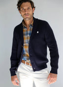 Chaqueta Azul Marino Cuello Smoking Hombre
