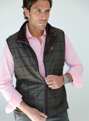 Chaleco Cuadros Verde Caza Hombre