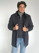 Parka Azul Acolchada Hombre
