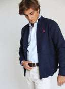 Chaqueta Azul Cremallera Hombre