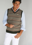 Chaleco Verde Jaspeado Hombre