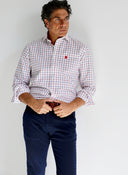 Camisa Cuadros Azules/Rojos Hombre