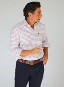 Camisa Cuadros Azules/Rojos Hombre