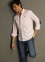 Camisa Rosa Coderas Azul Marino Hombre