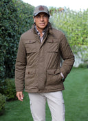 Parka Camel Con Chaleco Hombre
