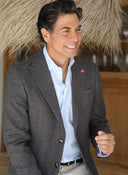 Americana Tweed Marrón Hombre