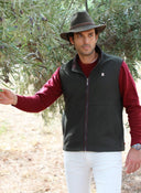 Chaleco Loden Verde Caza Hombre