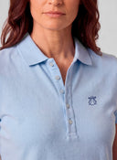 Polo Classic Celeste Mujer
