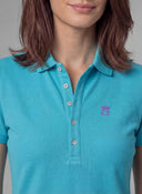 Polo Classic Azul Turquesa Mujer