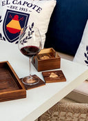 Box with 6 Pine Wood coasters