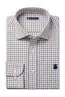 Camisa Cuadro Caza Azul/Marrón Hombre