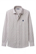 Camisa Cuadro Caza Azul/Marrón Hombre