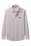 Camisa Cuadro Caza Verde/Marrón Hombre
