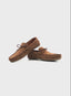 Mocasín Serraje Castaña Cordones Hombre