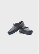 Mocasín Azul Cordones Napa Hombre