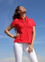 Polo Rojo Volantes Mujer