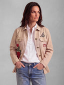 Chaqueta Camel Clavel Mujer