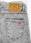 Short en denim avec logo brodé pour femme 