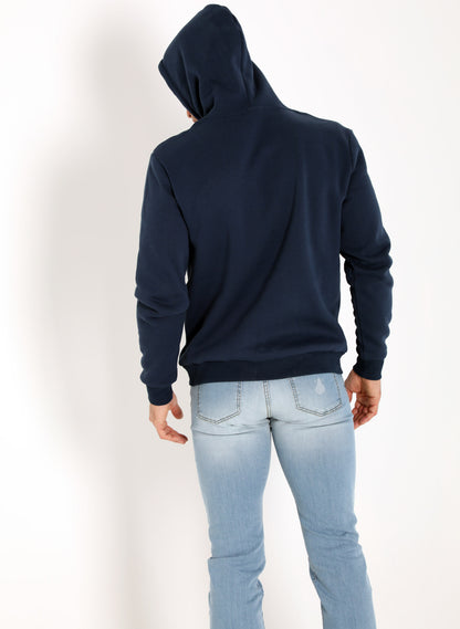 Men's Blue Hooded Sweatshirt