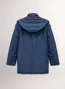 Navy Blue Feathers Detachable Hood Man
