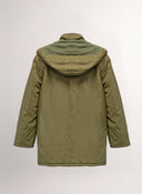 Capuche Amovible Plumes Vertes Homme