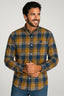 Camisa Villela Cuadros Azul / Gris Hombre