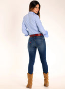 Pantalón Vaquero Azul Oscuro Mujer