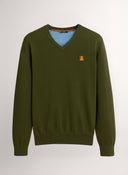 Jersey Verde Caza de Pico Coderas Hombre