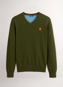 Jersey Verde Caza de Pico Coderas Hombre